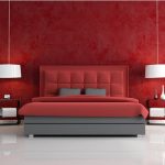 Κόκκινο χρώμα στο υπνοδωμάτιο