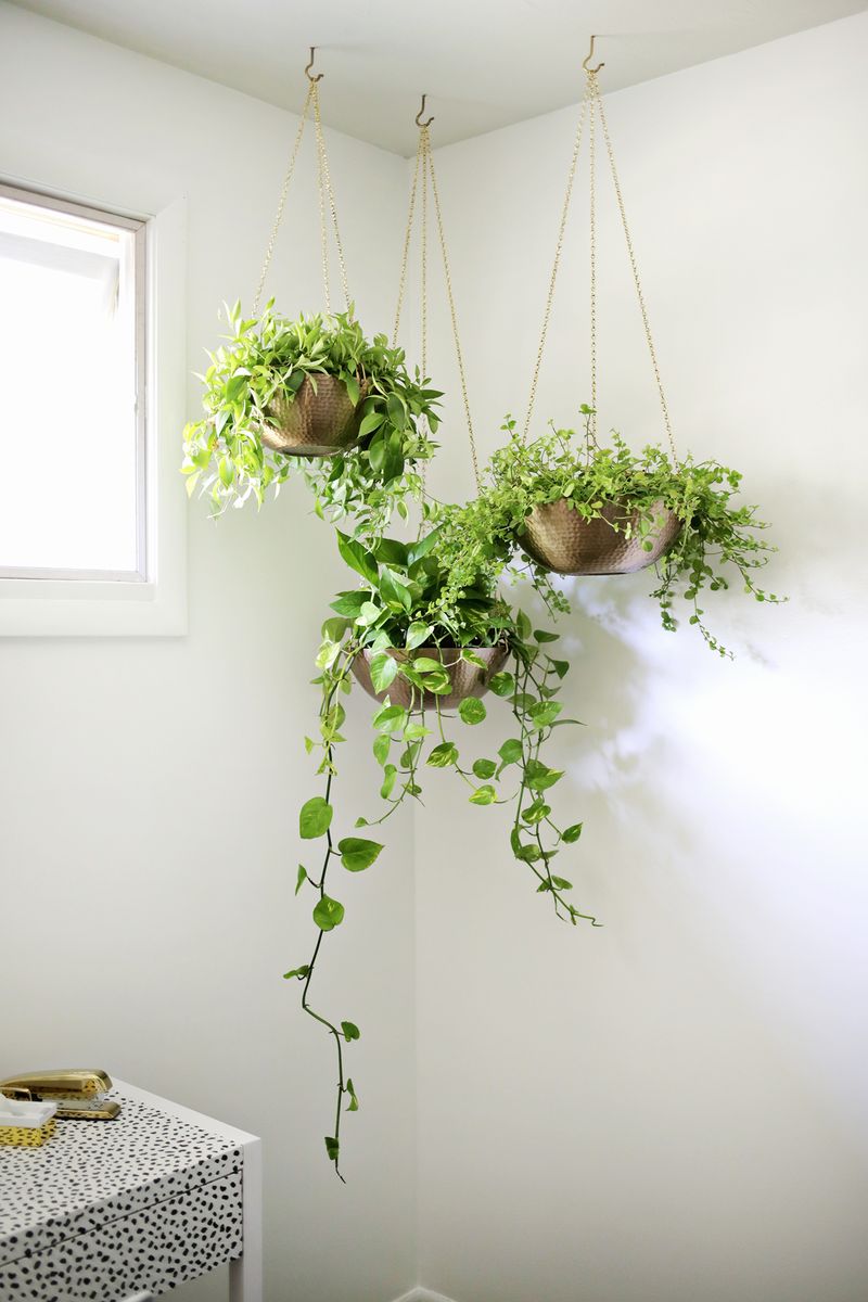 DIY κατασκευή κρεμαστές γλάστρες