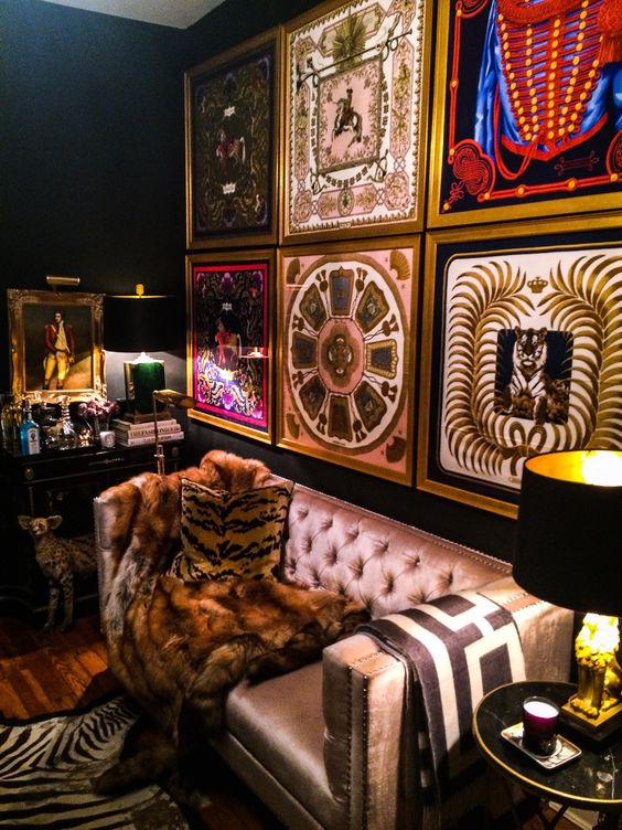 Μαντήλια στην διακόσμηση τοίχου