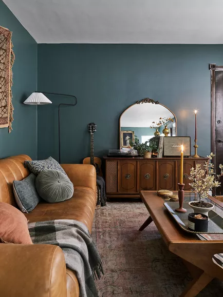 Κεριά στο σαλόνι