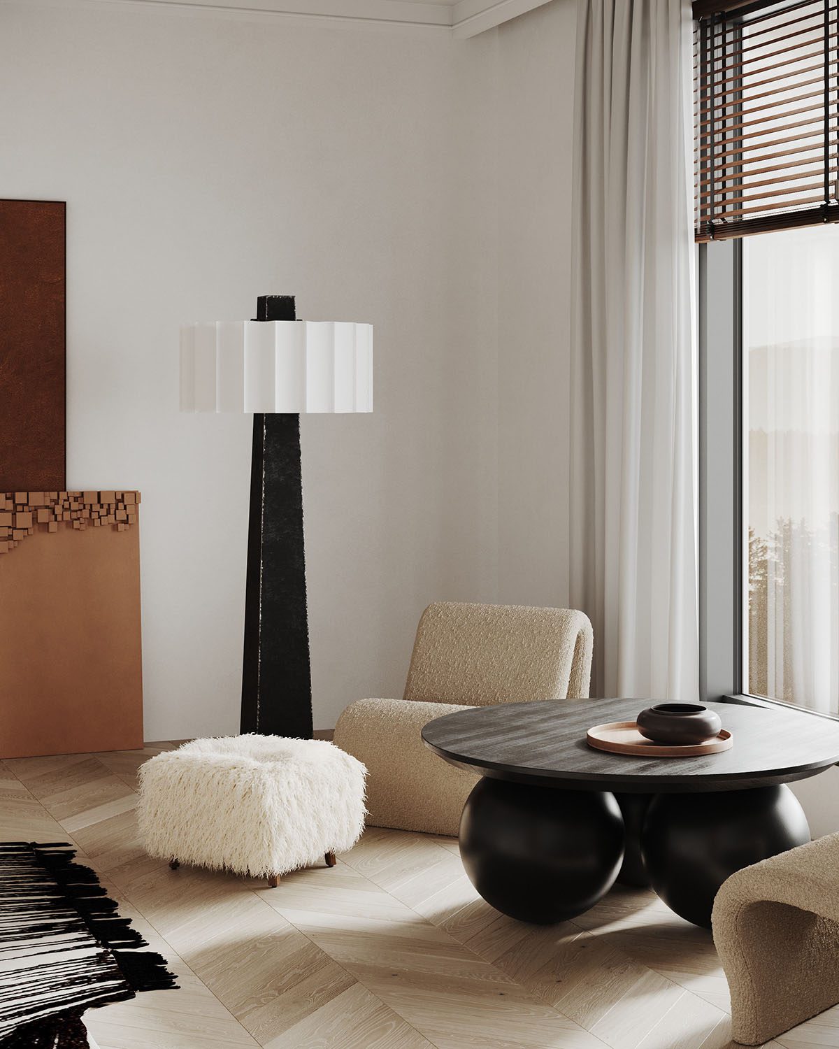 Μαύρο τραπεζάκι σαλονιού