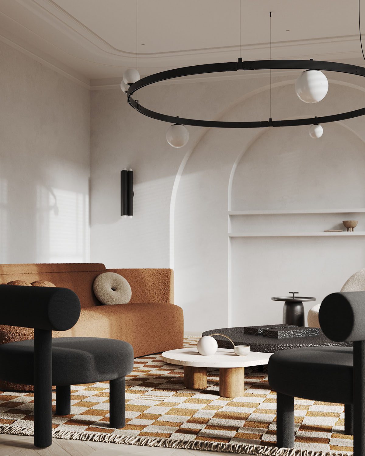 Διακόσμηση σπιτιού με αποχρώσεις του λευκού, μαύρου και καφέ χρώματος