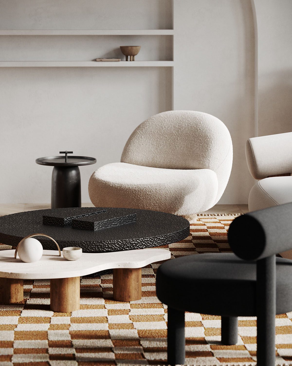 Διακόσμηση σπιτιού με αποχρώσεις του λευκού, μαύρου και καφέ χρώματος