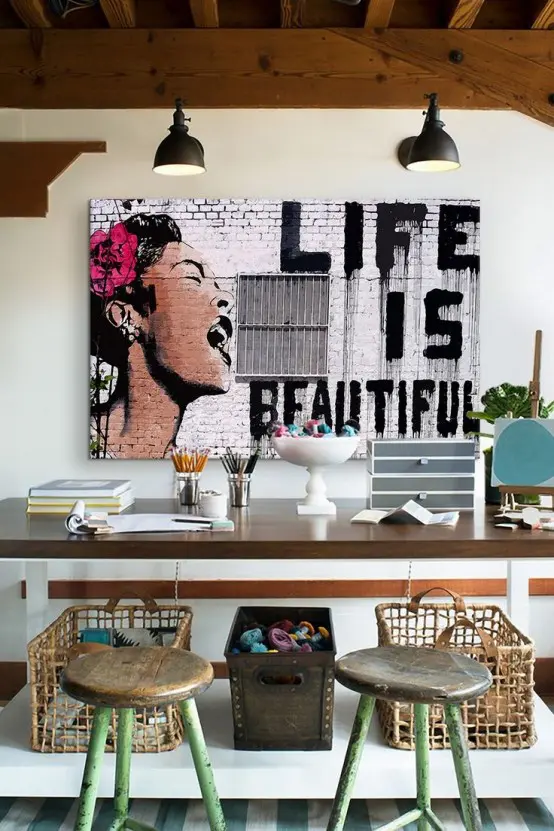 Τέχνη από γκράφιτι στο σπίτι