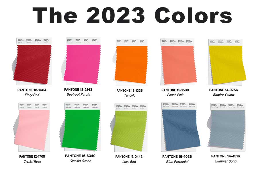 Παλέτα PANTONE - χρώματα για το 2023 