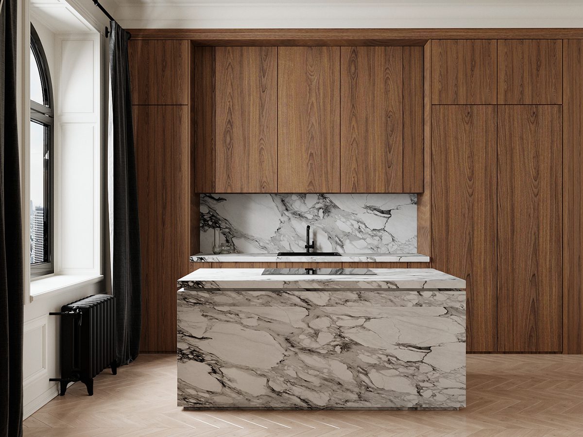 Νησίδα κουζίνας από μάρμαρο