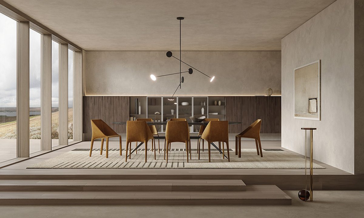 τραπεζαρία με περισσότερες από 6 καρέκλες