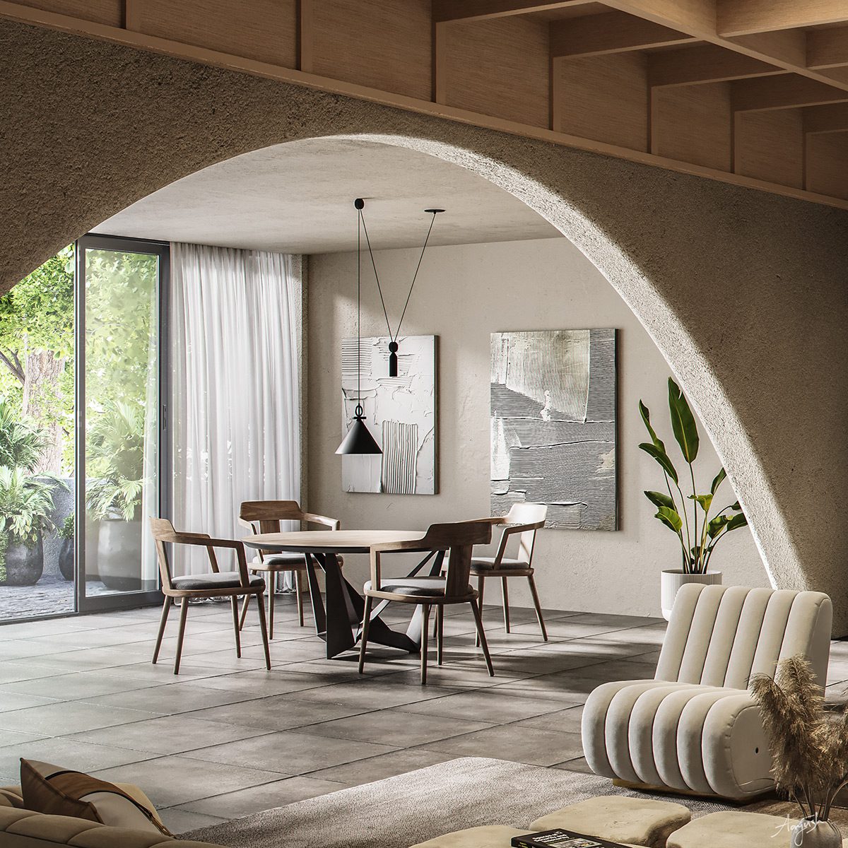 Φωτιστικό οροφής για τραπεζαρία