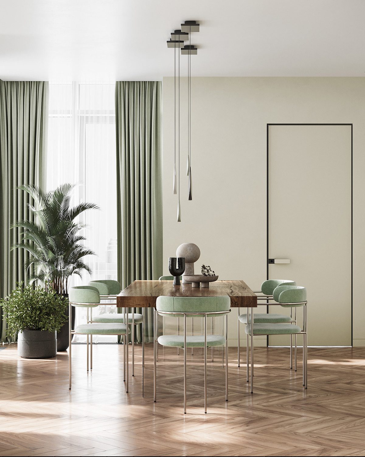 Τραπεζαρία από μασίφ ξύλο