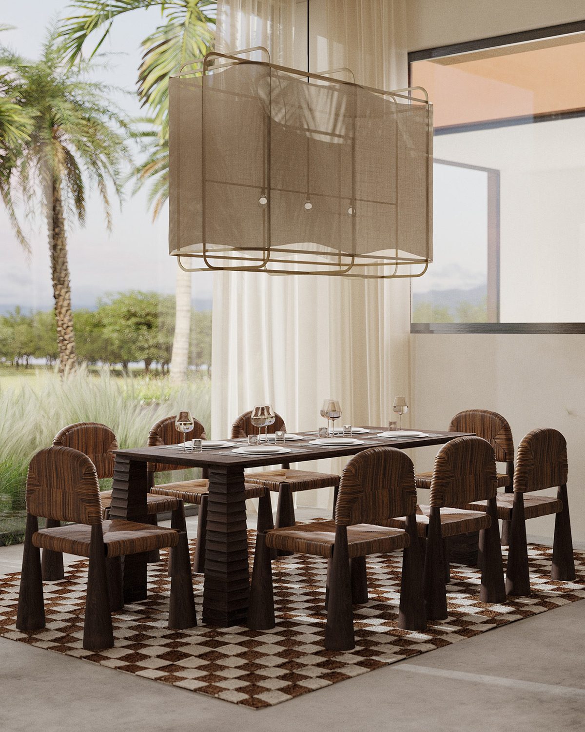 Τραπεζαρία από μασίφ ξύλο