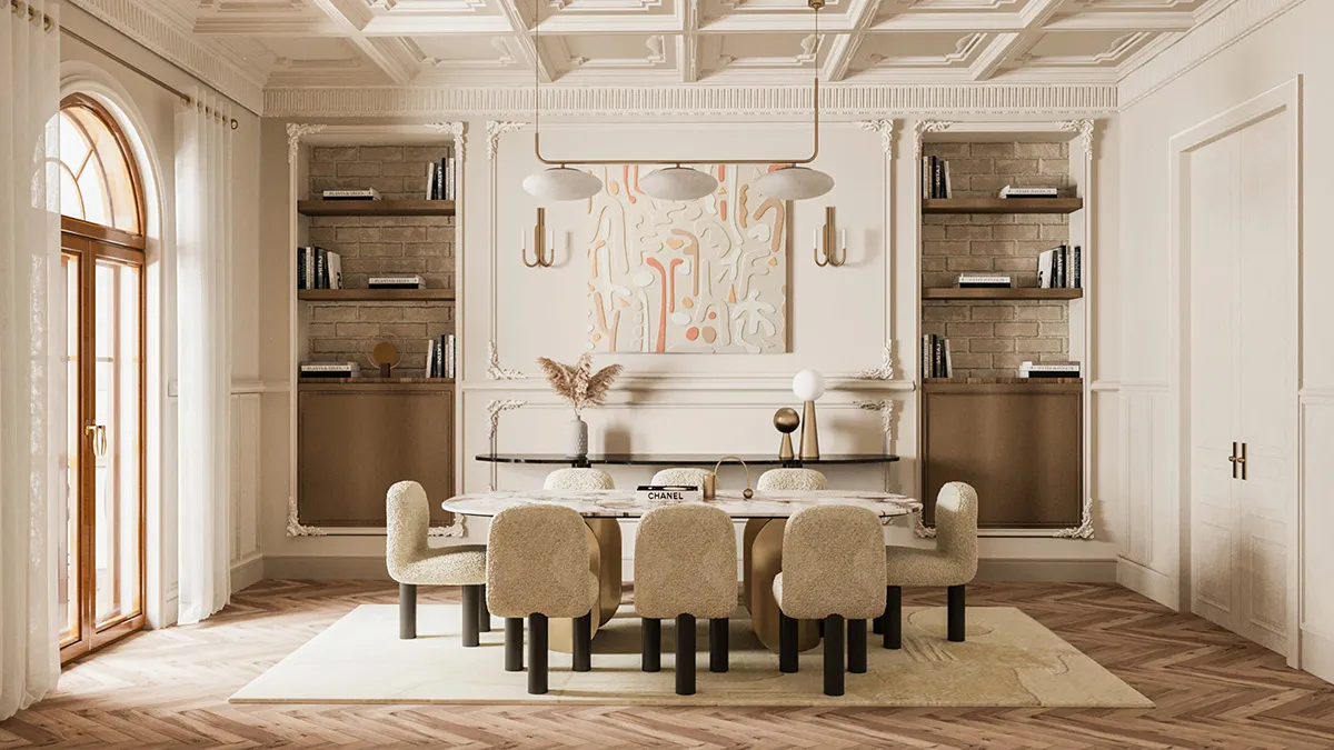 νεοκλασική τραπεζαρία