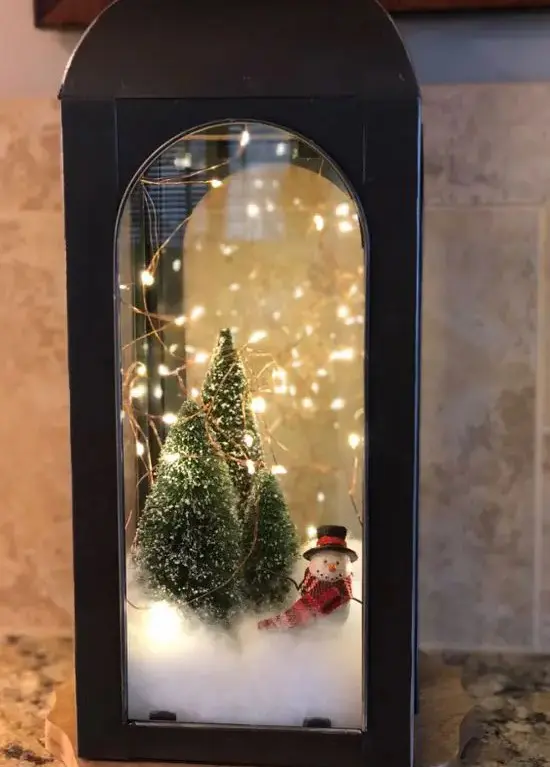 Χριστουγεννιάτικη διακόσμηση terrarium