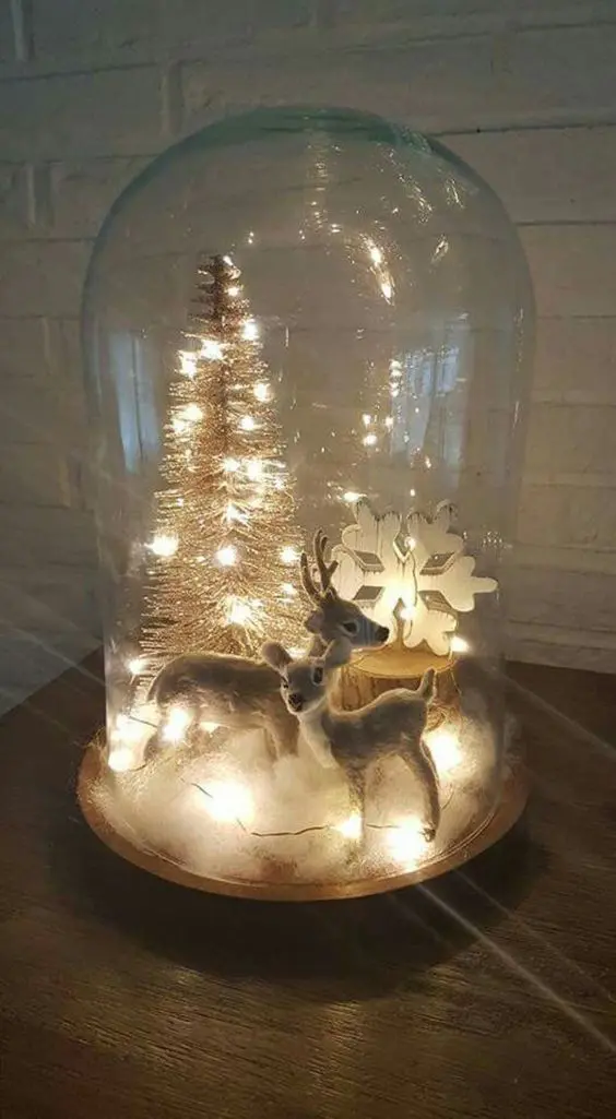 Χριστουγεννιάτικη διακόσμηση terrarium