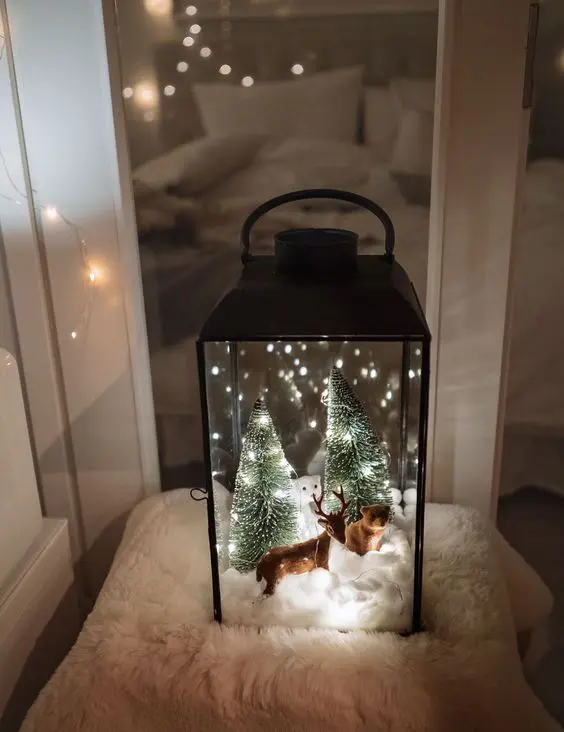 Χριστουγεννιάτικη διακόσμηση terrarium