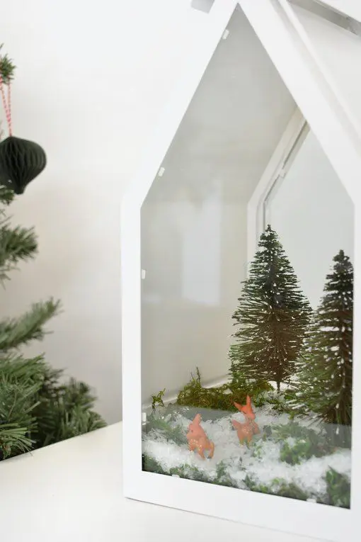 Χριστουγεννιάτικο Διακοσμητικό terrarium - τεράριουμ