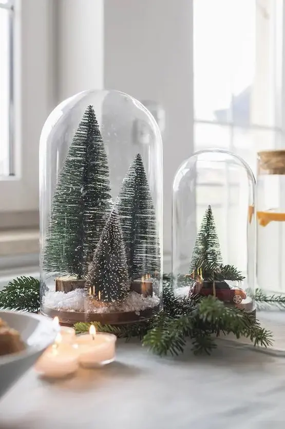 Χριστουγεννιάτικο Διακοσμητικό terrarium - τεράριουμ