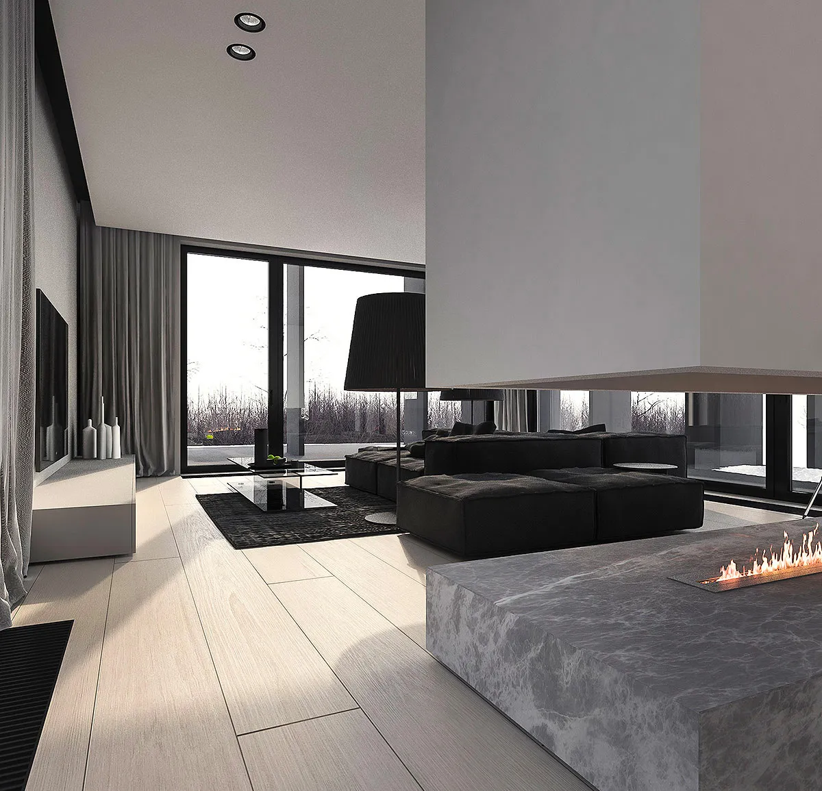 Σκουρόχρωμο σαλόνι