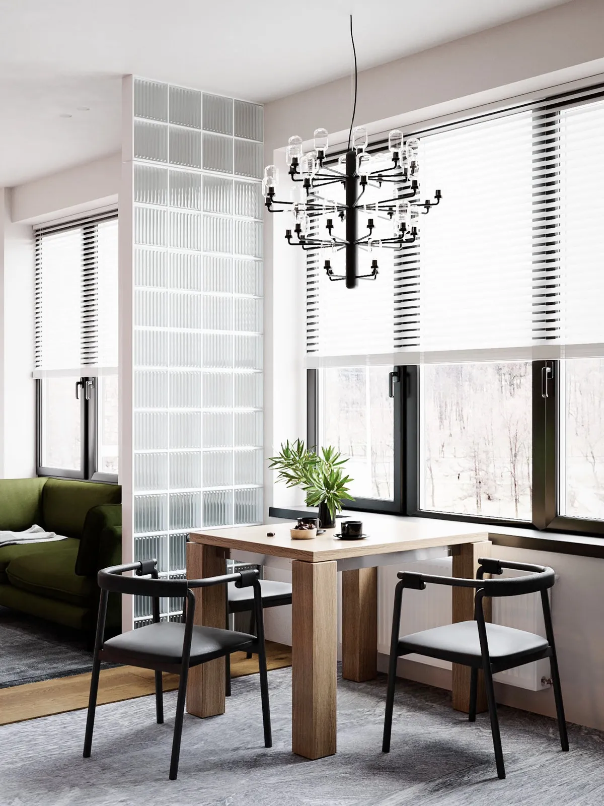 Διακόσμηση μικρής τραπεζαρίας