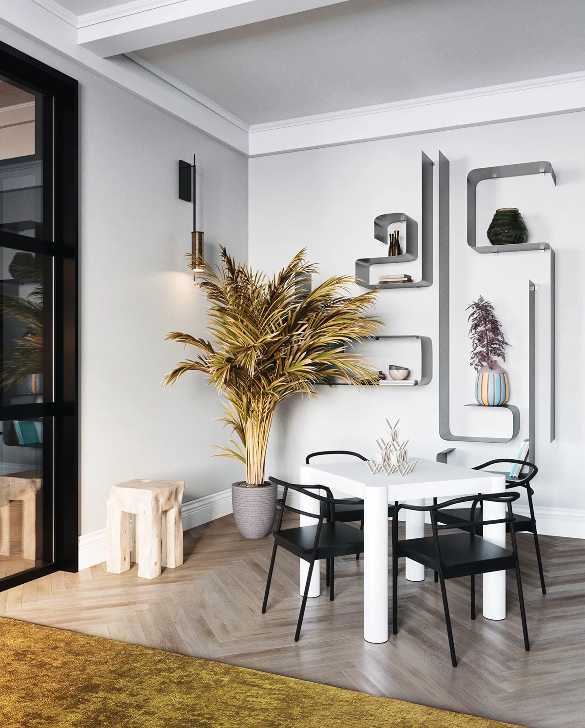 Διακόσμηση μικρής τραπεζαρίας