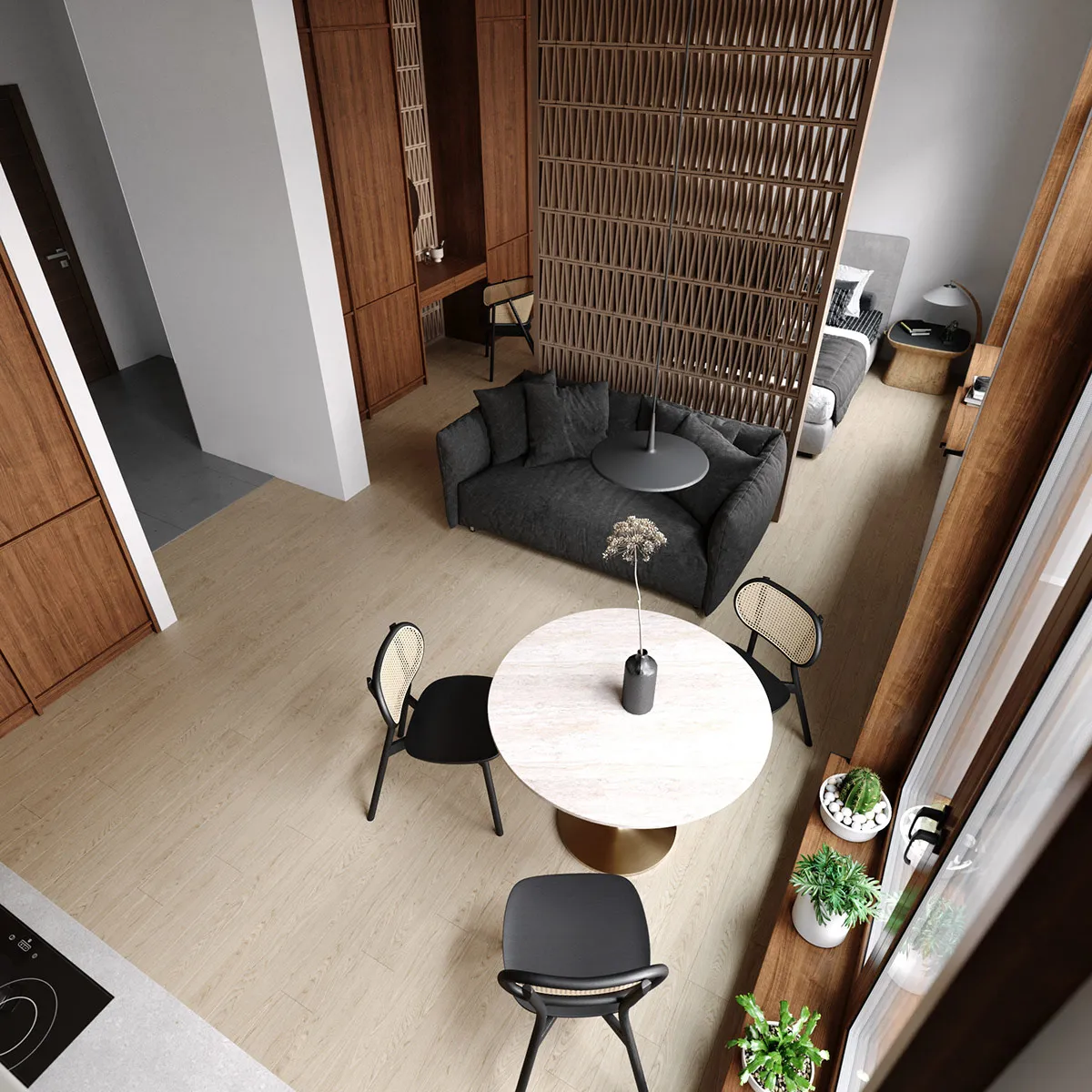 Διάταξη μικρής τραπεζαρίας