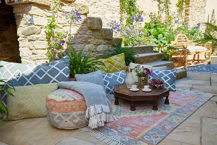 διακοσμήσετε φοβερές boho chic βεράντες ή αυλές