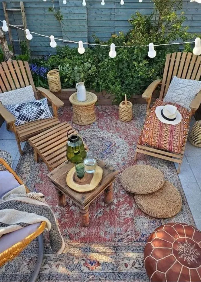 διακοσμήσετε φοβερές boho chic βεράντες ή αυλές