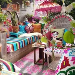 διακοσμήσετε φοβερές boho chic βεράντες ή αυλές