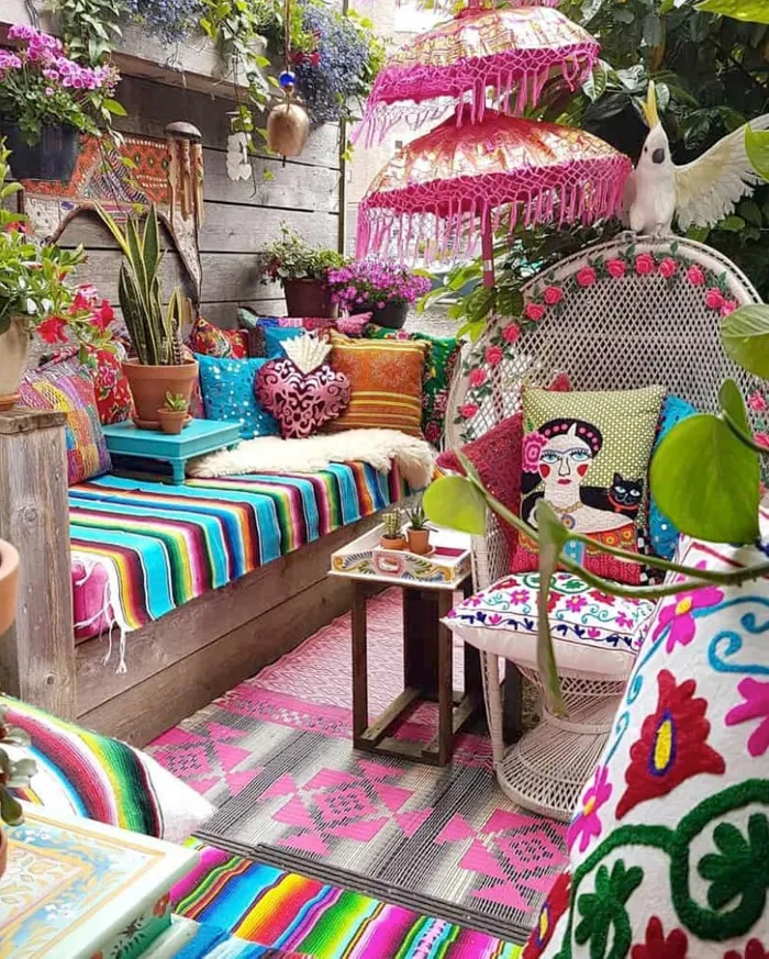 διακοσμήσετε φοβερές boho chic βεράντες ή αυλές