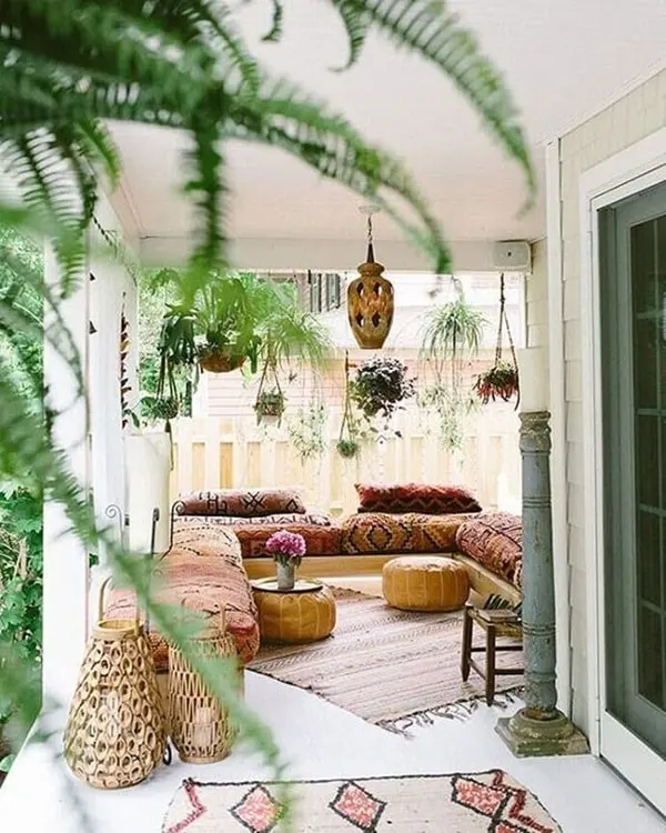 διακοσμήσετε φοβερές boho chic βεράντες ή αυλές