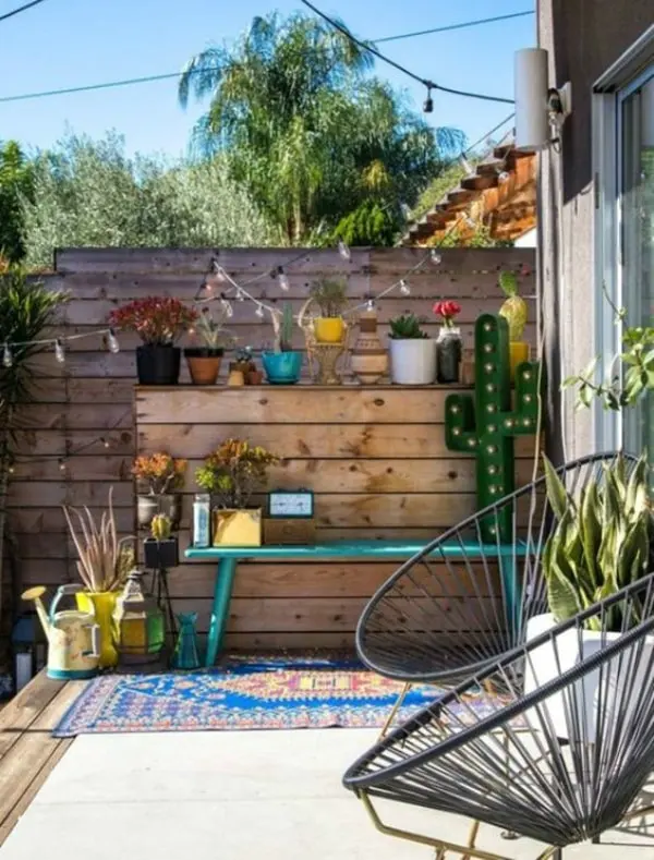 διακοσμήσετε φοβερές boho chic βεράντες ή αυλές