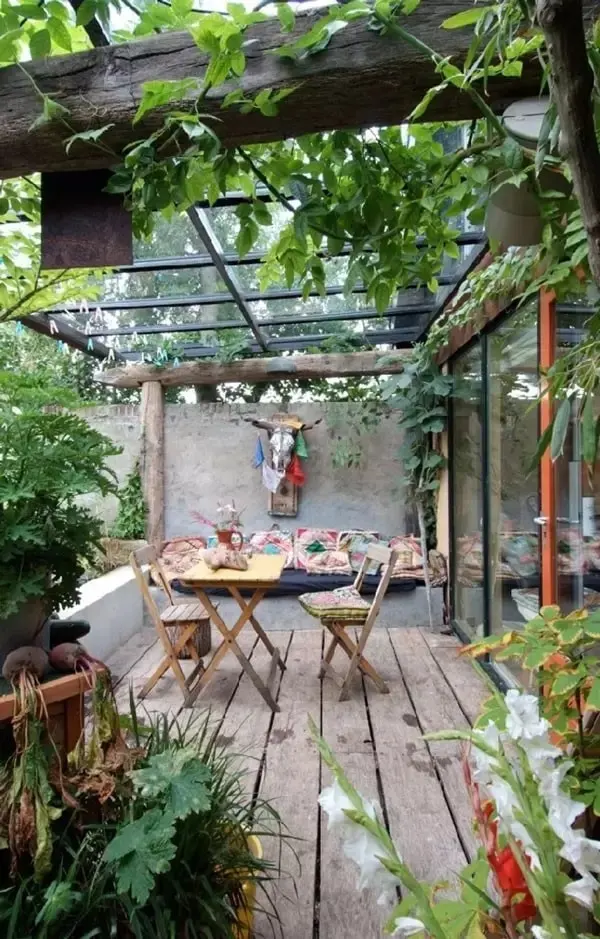 διακοσμήσετε φοβερές boho chic βεράντες ή αυλές