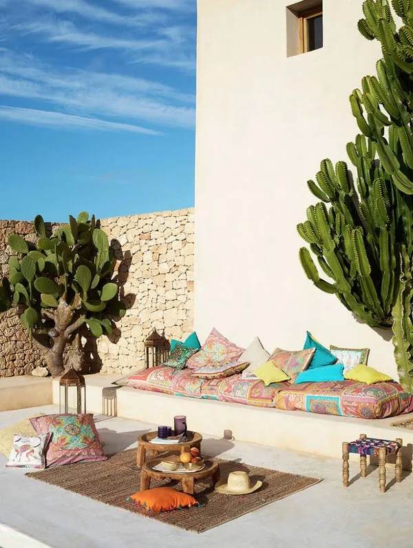 διακοσμήσετε φοβερές boho chic βεράντες ή αυλές