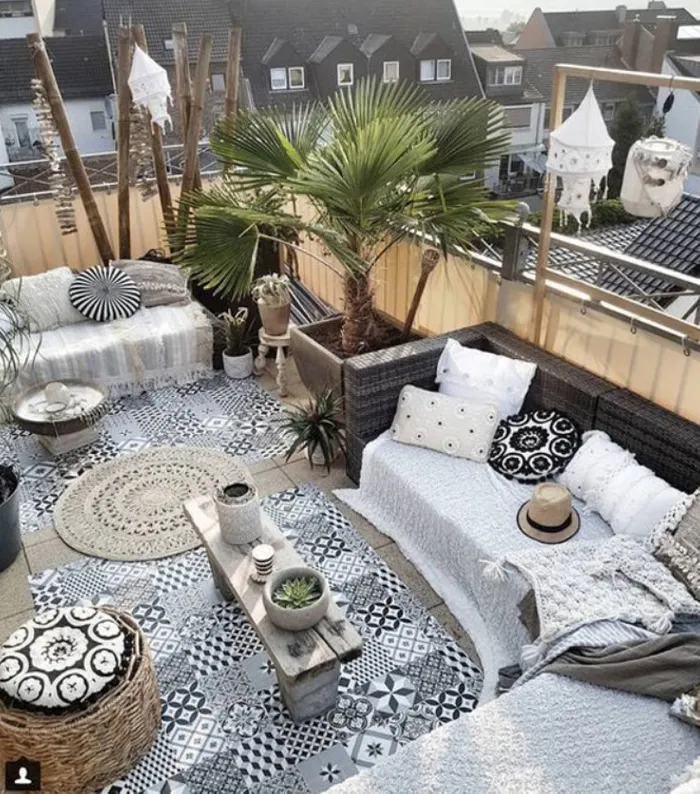 διακοσμήσετε φοβερές boho chic βεράντες ή αυλές