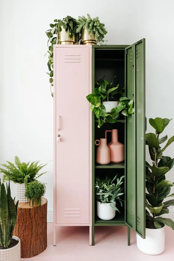 Διακόσμηση με μεταλλική ντουλάπα (locker)